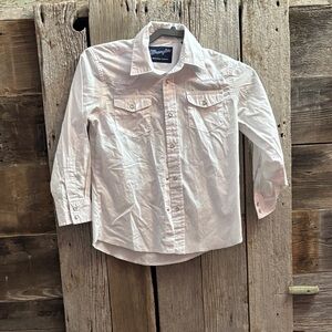Wrangler Kids Classic White Button-Down Shirt